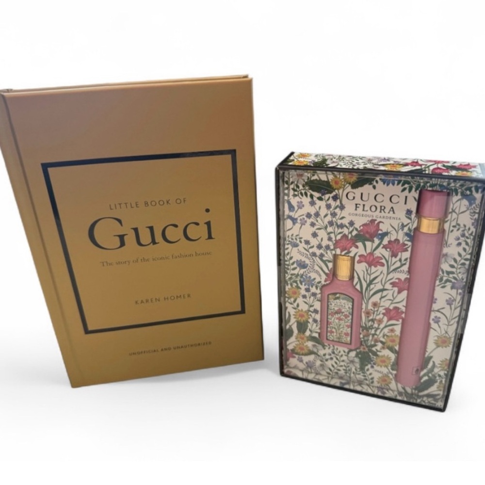 NEW Gucci Flora Perfume Set with Gold Book